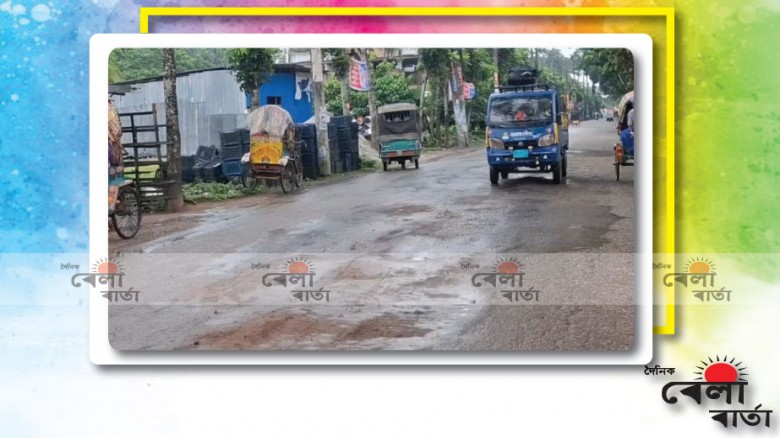 পিরোজপুর -বরিশাল মহাসড়কের পিরোজপুর অংশে বেহাল দশা...